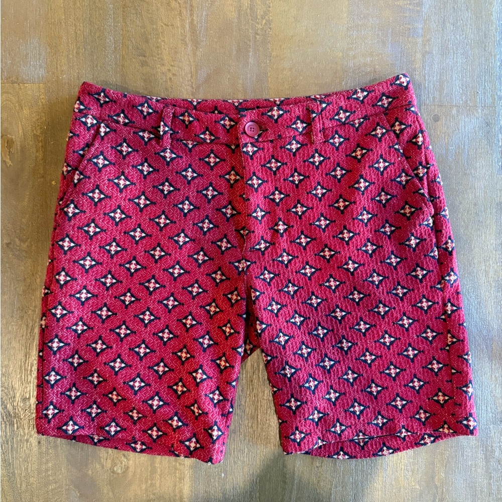 Stylish Patterned Men's Flat Front Shorts